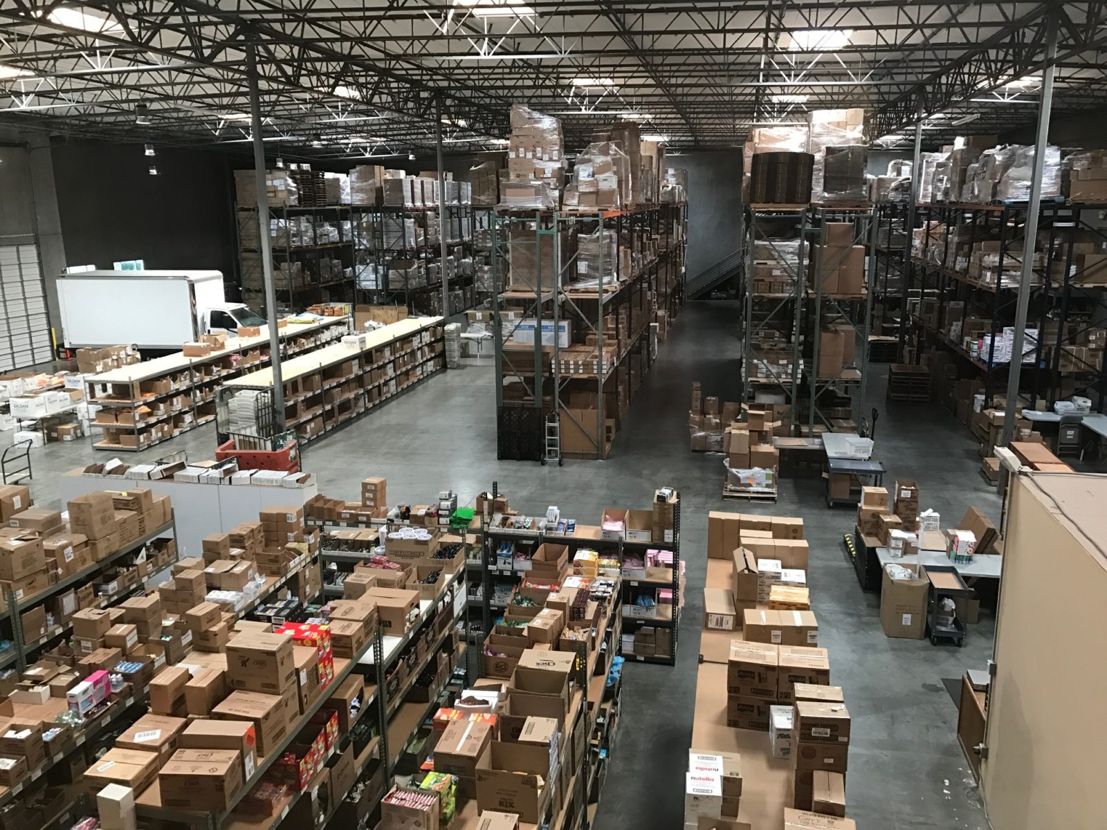 Warehouse and fulfillment storage at Minimus Products in Newbury Park, CA